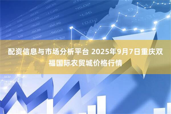 配资信息与市场分析平台 2025年9月7日重庆双福国际农贸城价格行情